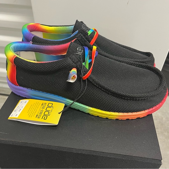 Hey Dude Shoes Hey Dude Wally Stretch Pride Shoes New Without Box